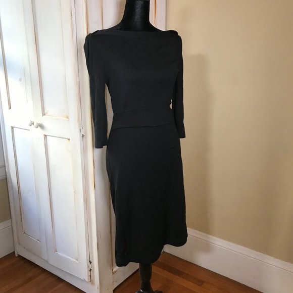 Diane Von Furstenberg Black Dress 4 6 - Picture 6 of 8